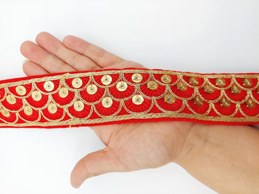 Embroidered Velvet Fabric Sequins Trim Indian Sari Border, Sequin Trimming, Sequinned Lace